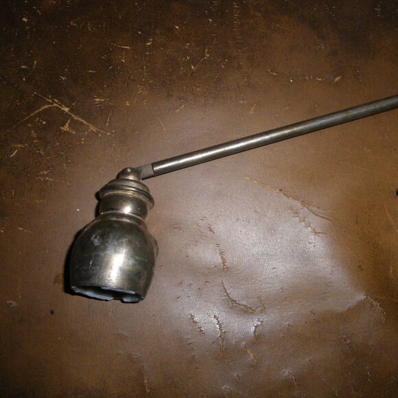 Vintage Silver Plate Metal Snowman Candle Snuffer - Christmas Holiday Decor - Picture 4 of 5